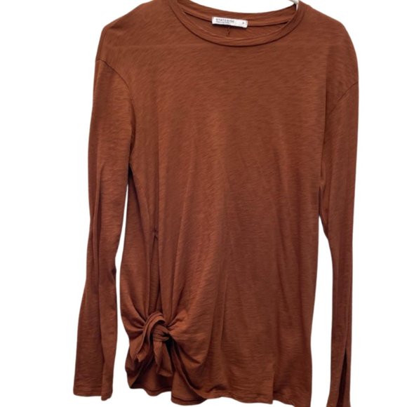 Stateside Long Sleeve Side Tie Top - Picture 1 of 5